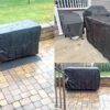 UCARE Outdoor Prep Table Cover Compatible with 35in/55in Keter Unity XL Portable Outdoor Table/ Storage Cabinet Cover Waterproof Grill Accessorie