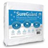SureGuard Full Size Mattress Protector - 100% Waterproof, Hypoallergenic - Premium Fitted Cotton Terry Cover