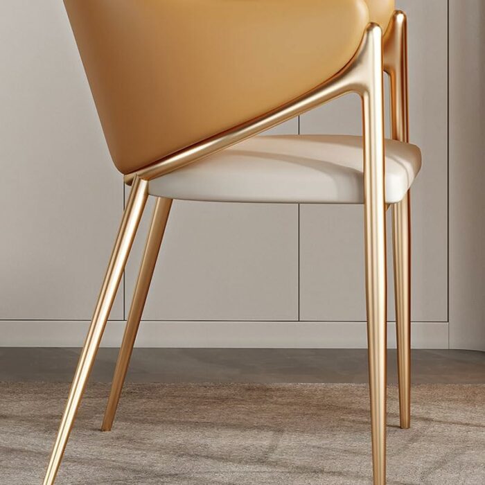 WALNUT Comfortable Dinning Chair Designer Metal Office Bedroom Dining Chairs Kitchen Ornaments