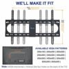 TV Wall Bracket Mount for Most 37-70 inch LED, LCD, OLED, Flat and Curved TVs, Tilt TV Mount Max VESA 600x400mm, Up to 60 kg, includes Bubble Lev