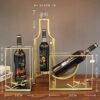 Wine rack Wine Rack Champagne Glass Holder Goblet Holder Bracket Kit Display Stand Glass Locker (color: Gold)