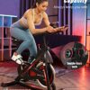 Exercise Bike, Sovnia Indoor Cycling Bike Stationary Bikes with iPad Holder, LCD Monitor and Comfortable Seat Cushion-150kgs Weight Support