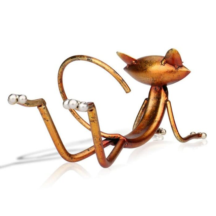 N/A Wine Rack Metal Figurines Animal Craft Gift Wine Rack Office Home Decor Accessories