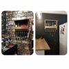 Wine racks Home/Bar Retro Wall Mounted, Wood Vintage Bottle & Glass Holder, Holds 6 Bottles, 6 Glasses, Rustic, for Bar Kitchen Cabinet Organizer