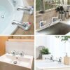 VONATES Thicken and Lengthen Bathroom Sink Taps Lever Basin Taps Kitchen Tap Bathroom Sink Mixer Tap Chrome-Plated Copper Body Cold Water Kitchen