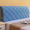 Stretch Headboard Cover, Velvet Soft Thicken Dustproof Quilted Headboard Decor Protector Cover, Machine Washable,Green,1.2m