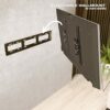 RICOO TV Wall Bracket Mount tilt and flat approx 37-80 Inch LED LCD OLED R07 Screens Universal for VESA 300x200-700x400 Black