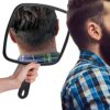Brippo Hand Mirror, Large Handheld Mirror with Handle for Barber Haircut Salon, Shaving or Makeup, Hand Held Mirror for Vanity/Bathroom/Traval, R