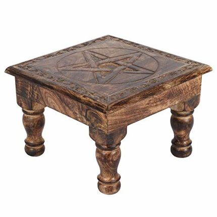 Something Different IN_26128 Altar Table | Pentagram | With Border | 1pc. 1880g, Brown