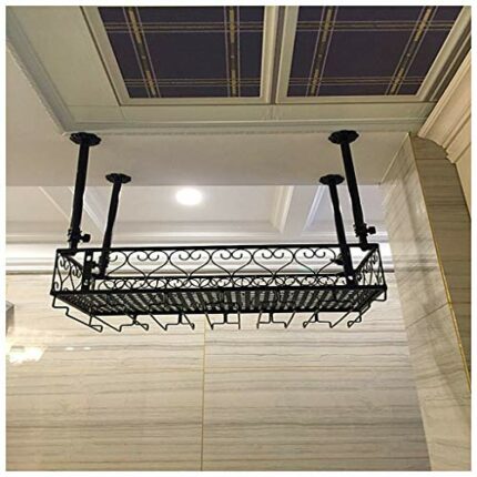 Ceiling Stylish Simplicity Cup Holder Stylish Simplicity Glass Bottle Holder Household Goblet Holder Glass Wine Cup Bracket Bracket Kitchen Bar F