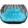 Wan-b 2 Seater Egg Chair Swing Cushion Outdoor, Hanging Hammock Chair Cushion Replacement, Washable Thick Large Wicker Swing Chair, Waterproof, G