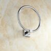 Aothpher Wall Mounted Towel Ring in Kitchen Bathroom Chrome Stainless Steel Towel Holder