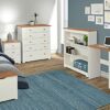 Core Products Ottoman, White with Oak Veneered Tops, 38x80x41 cm, CL540