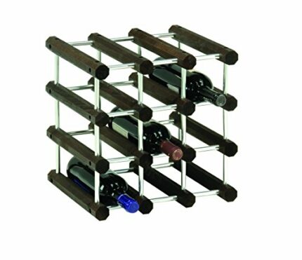 Foppapedretti Il Cantiniere Wine Rack Alluminio/Wengè