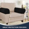 Stretch Armrest Covers Spandex Arm Covers for Chairs Couch Sofa Armchair Slipcovers for Recliner Sofa Slipcovers Anti-Slip Armchair Caddy Organiz