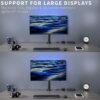 VIVO Black Ultra Wide Screen TV and Monitor Desk Mount, Adjustable Height and Tilt Stand for Screens up to 42 inches, STAND-V101C