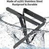 Weikeya Tablecloth Clips 4 Pack Stainless Steel Table Cover Clamps Anti Slip Table Cloth Holders 5×4cm