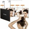 2023 New 3 Way Mirror for Hair Cutting, 360 Mirror for Self Hair Cutting,Barber Mirrors for Men Women,Trifold Mirror to See Back of Head,Height A