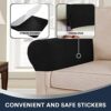 Stretch Armrest Covers Spandex Arm Covers for Chairs Couch Sofa Armchair Slipcovers for Recliner Sofa Slipcovers Anti-Slip Armchair Caddy Organiz