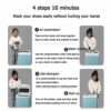 BCLGCF Mini Washing Machine, Household Small Lazy Deodorant Shoe Washing Machine, Non-Automatic Ultrasonic Shoe Washer, 6.5Kg Capacity, Ideal Min