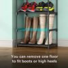 ciecie Shoe Rack for Closet and Entryway, 10 Tiers Shoe Shelf Organizer and Storage for 20-24 Pairs of Shoes and Boots, Space Saving Shoe Shelf w