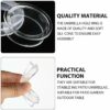 WLLHYF Patio Table Umbrella Hole Ring Plug and Cap Set Silicone Transparent Umbrella Hole Ring with Cap for Glass Outdoors Patio Table Deck Yard