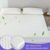 Coriwell 100% Waterproof Mattress Protector California King Size – 3D Air Fabric Ultra Soft Breathable Cooling Mattress Covers – Up to 18'' Deep