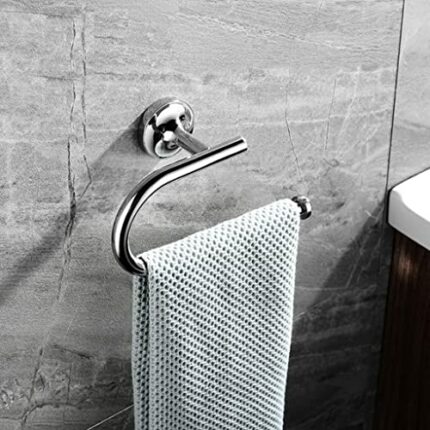 RAKUTE High-end 304 Stainless Steel Bathroom Towel Ring, Bathroom Hardware, Towel Rack, Towel Hanger, Hand Towel Holder Bathroom Ring