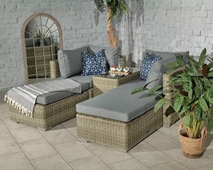WENTWORTH 4 Seater 5pc Multi Setting Relaxer Set