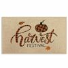 Bayson Autumn Door Mat Hello Autumn Indoor Front Doormat Non-Slip Patio Entrance Mat Durable Natural Rubber Easy Clean Patio Entrance Mat 17x30In