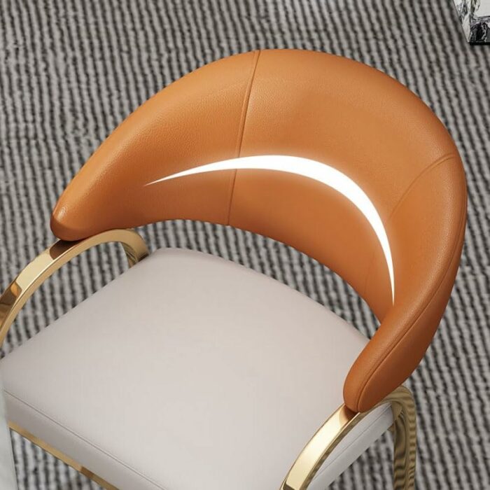 WALNUT Leather Dinning Chair HOME Table Living Room Arm Dining Chairs Kitchen Designer Household
