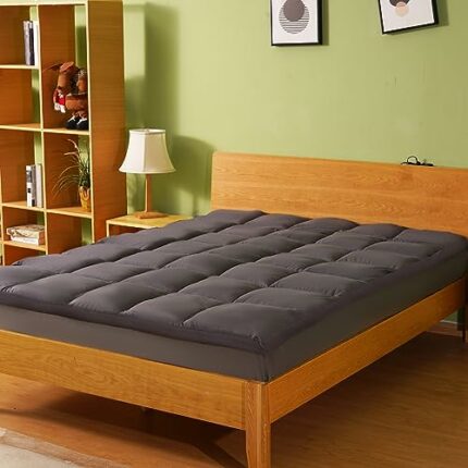 Full Size Pillow Top Mattress Topper Gray