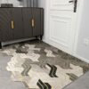 BSPOILED "Shape-It" Door Mat Geo-Wave, PVC Coil Door Mat Hallway Carpet Rug Waterproof Easy to Clean Easy to Cut DIY Doormat (Geo-Wave)