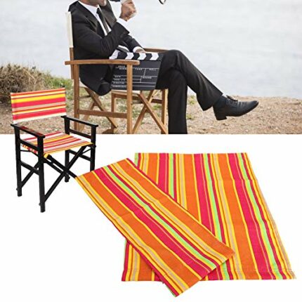 Chair Canvas Cover,1 Set Director Chair Canvas Replacement Seat Cloth Home Supplies Furniture Accessories(orange) (orange)