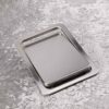 Aywndgdj Stainless Steel Garbage Flap Lid Trash Bin Cover Flush Built-in Balance Swing Flap Garbage Lid for Kitchen Counter Top B
