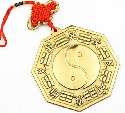 HUANGXING - Office Home Table Feng Shui Decoration Chinese bagua mirror Lucky Ornaments Eight Diagrams Mirrors Traditional Feng Shui Concave Mirr