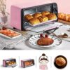 AIQMML Oven Mini Automatic Oven | Digital Convection Oven, Large Capacity Six Layers, Polished Stainless Steel Kitchen Appliances