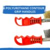 Tried + Tested Wire Brush Set of 2 Brass & Steel - Light & Heavy Duty Cleaning Rust Remover