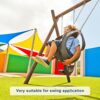WAREMAID Hammock Chair Hanging Kit Swing Ceiling Mount, Heavy Duty Swing Hanger Hook, Playground Screw Bracket Hanging Chair, Yoga, Tree, Gym, Ro