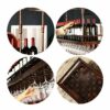 Ceiling Stylish Simplicity Wine Rack Simple Retro Wine Bottle Creative Display Decorative Goblet Wine Rack Restaurant Kitchen Bar Available Adjus