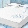 Sunflower Cooling Quilted Full Mattress Protector, Mattress Pad Full Chill Soft, Full Mattress Cover Waterproof, 18-22" Extra Deep Pocket Thin Ve