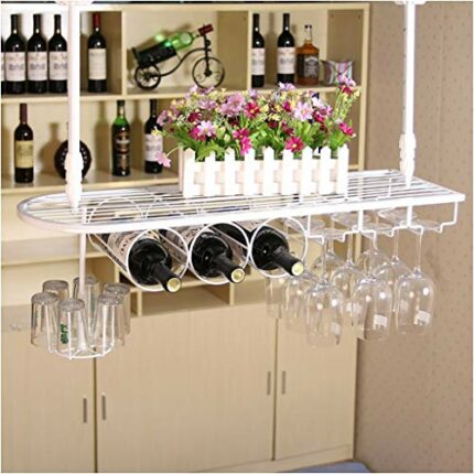 Stylish Simplicity Down Wine Rack Creative Display Stand Household Goblet Rack Multi-Function Storage Rack - Restaurant Kitchen Bar Decoration St