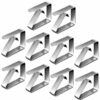 ZIMAIC Table Cloth Clips, Pack of 10 Stainless Steel Table Cover Clips, Table Cloth Clips, Table Cloth Clips for Restaurants, Parties, Picnics Bu