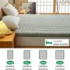 UE-MAOLU Full Size Tatami Floor Mattress,Jacquard Washed Cotton Japanese Futon Mattress,Student Mattress Topper,Folding Tatami Queen (Color : B,