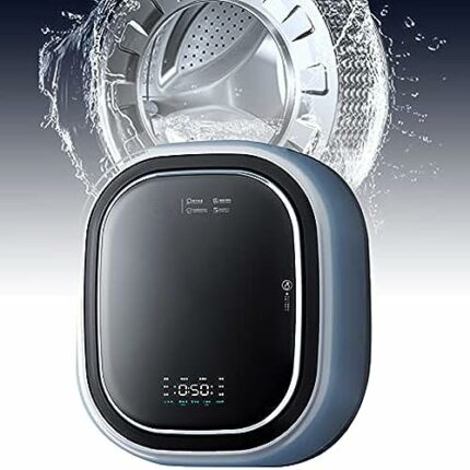 Wall-mounted Min Washing Machine, 3kg Capacity Front Load Washing Machine, 1450W Mini Underwear Washer, Full-Automatic Washing Machine and Spin D