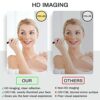 Bathroom mirror Wall-mounted Backlit Vanity Mirror,Illuminated LED, Frameless Round With Lights,Touch Switch (Warm Light Round 500mm)