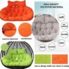 Wan-b 2 Seater Egg Chair Swing Cushion Outdoor, Hanging Hammock Chair Cushion Replacement, Washable Thick Large Wicker Swing Chair, Waterproof, G