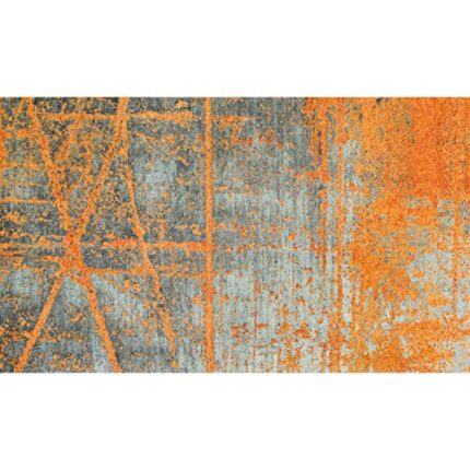 Wash&Dry Doormat, Acrylic Orange, 70 x 120 x 0.9 cm