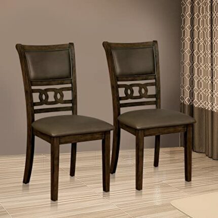 AA Warehousing Aiken Side Chair, Rustic Walnut/Espresso