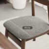 WALNUT Wood Dining Chairs Hotel Lounge Dining Stool Living Room Kitchen Home Furniture